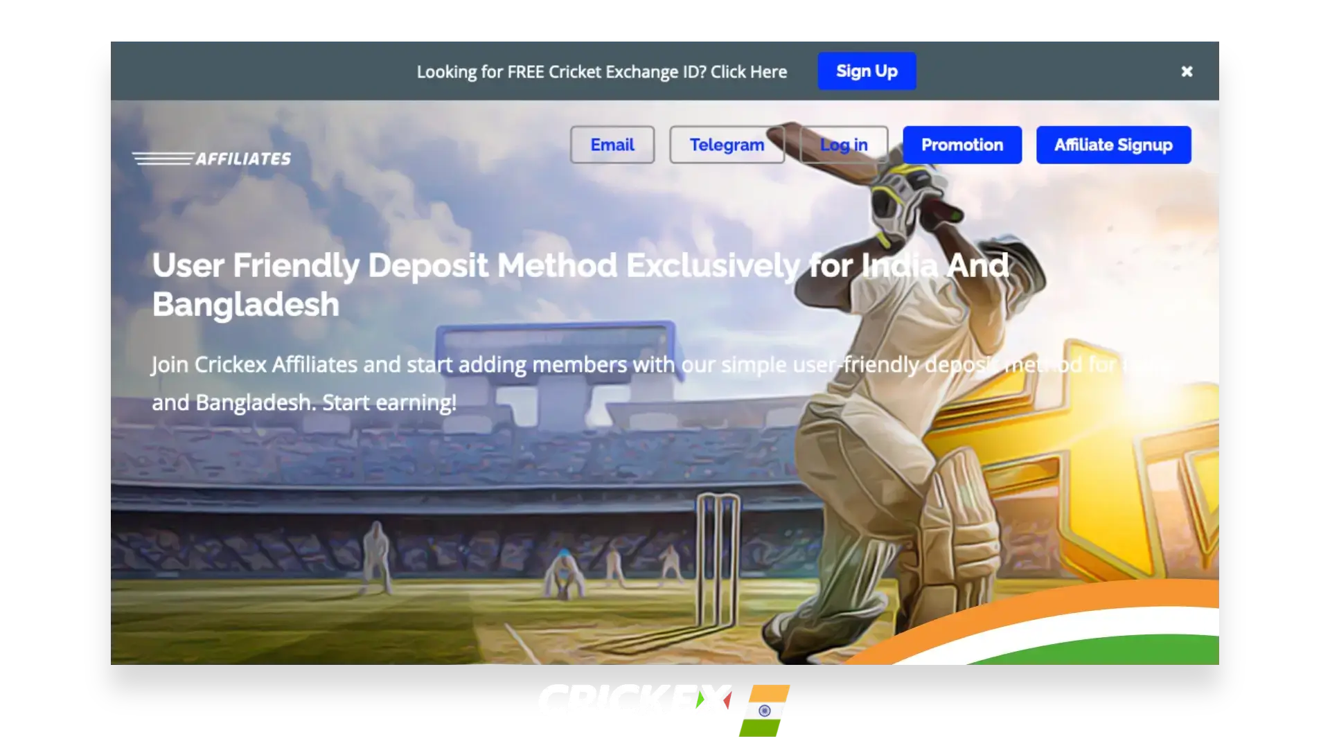 Crickex भागीदार कार्यक्रम के बारे में विस्तृत जानकारी